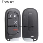 433Mhz 4A chip FCC:GQ4-54T keyless 3+1 button remote key for Dodge,Ram 2013-2017,Jeep 2014-2018
